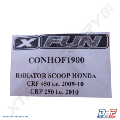 Ouies de radiateur HONDA CR85 2003/07 - ROUGE, photo 1 sur Dirt Bike France