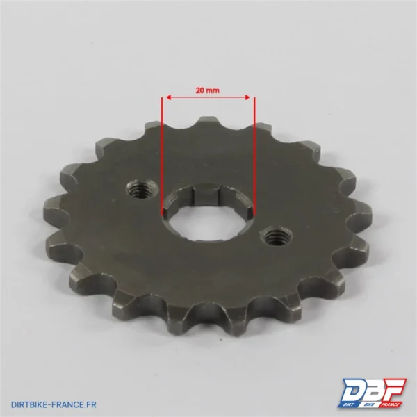 Pignon sortie de boite 420 - ø20mm 17 dents, photo 2 sur Dirt Bike France