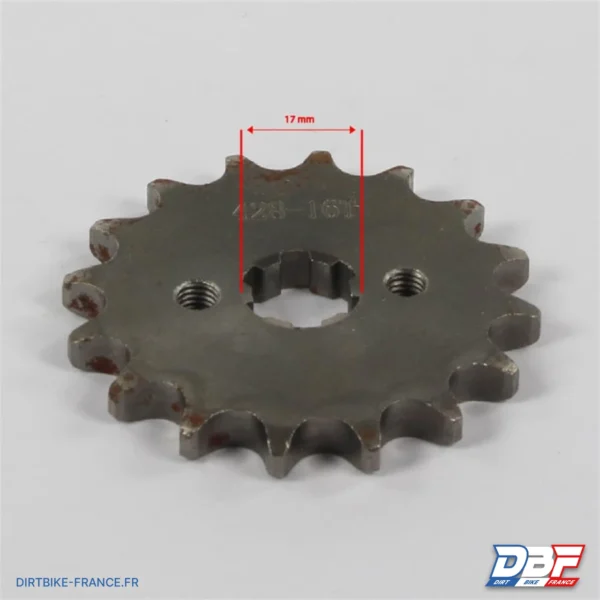 Pignon sortie de boite 428 - ø17mm 16 dents, photo 2 sur Dirt Bike France
