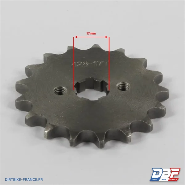 Pignon sortie de boite 428 - ø17mm 17 dents, photo 2 sur Dirt Bike France