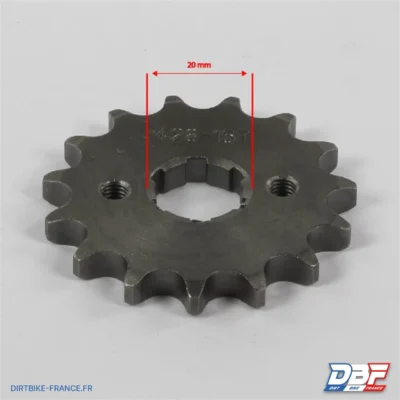 Pignon sortie de boite 428 - ø20mm 15 dents, photo 2 sur Dirt Bike France