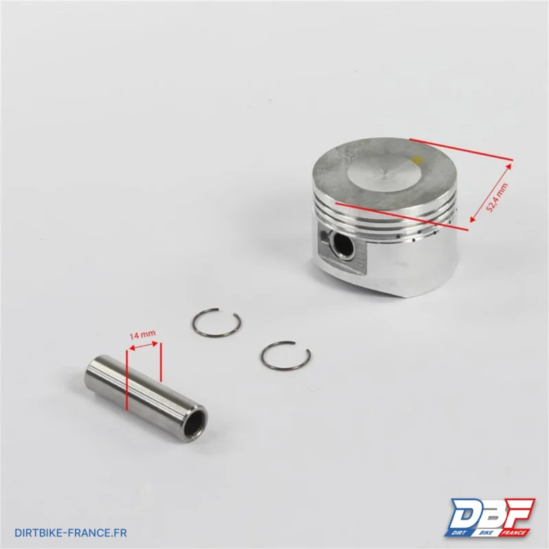 Piston 125cc 52,4mm Lifan / yx – ø14mm + segments, Dirt Bike France - Photo N°3