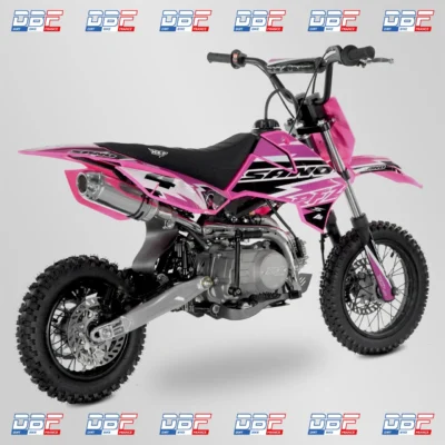 Pit bike apollo rfz rookie 110cc semi-auto 10/12 - 2023 Rose Dirt Bike France