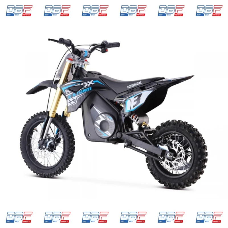 Pit Bike électrique 1000W enfant KEROX E-STORM BLEU, Dirt Bike France - Photo N°5