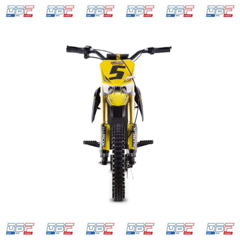 Pit Bike électrique 1000W enfant KEROX E-STORM JAUNE, Dirt Bike France - Photo N°2