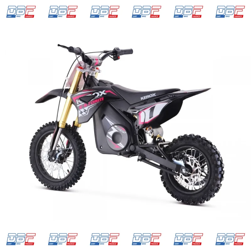 Pit Bike électrique 1000W enfant KEROX E-STORM ROSE, Dirt Bike France - Photo N°5