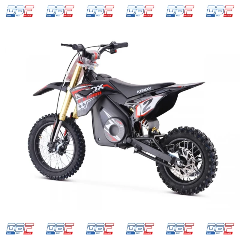 Pit Bike électrique 1000W enfant KEROX E-STORM ROUGE, Dirt Bike France - Photo N°5