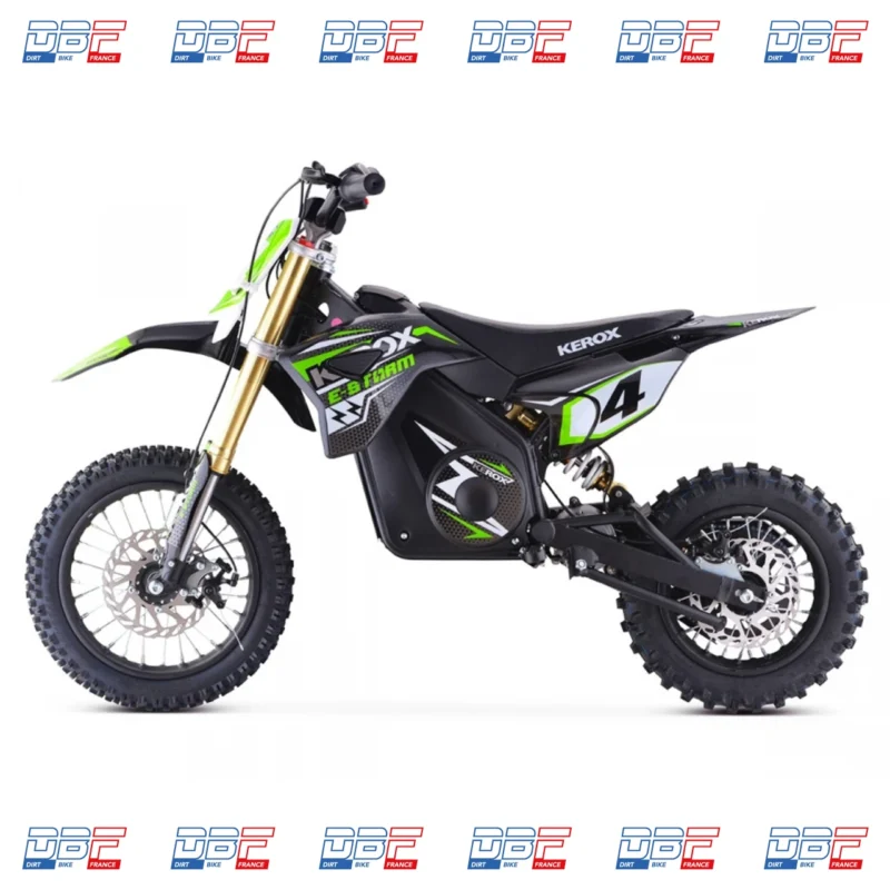 Pit Bike électrique 1000W enfant KEROX E-STORM VERT, Dirt Bike France - Photo N°4