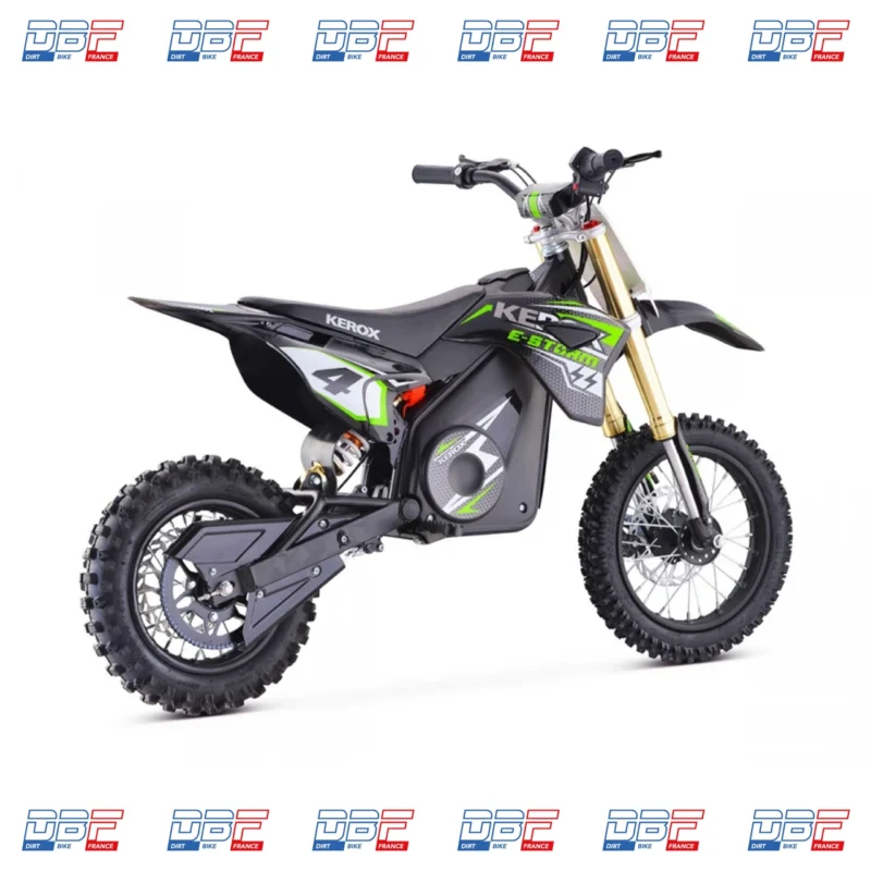 Pit Bike électrique 1000W enfant KEROX E-STORM VERT, Dirt Bike France - Photo N°6