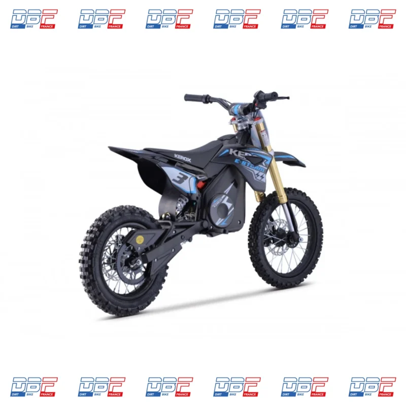 Pit Bike électrique 1300W enfant KEROX E-STORM BLEU, Dirt Bike France - Photo N°6