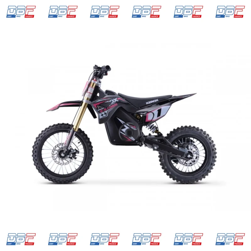 Pit Bike électrique 1300W enfant KEROX E-STORM ROSE, Dirt Bike France - Photo N°5