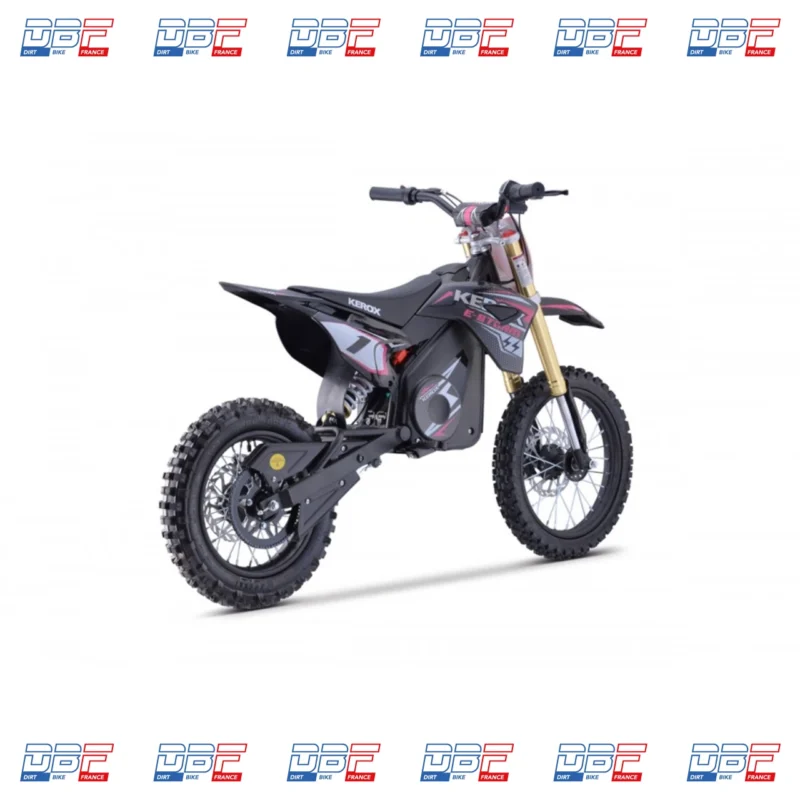 Pit Bike électrique 1300W enfant KEROX E-STORM ROSE, Dirt Bike France - Photo N°6