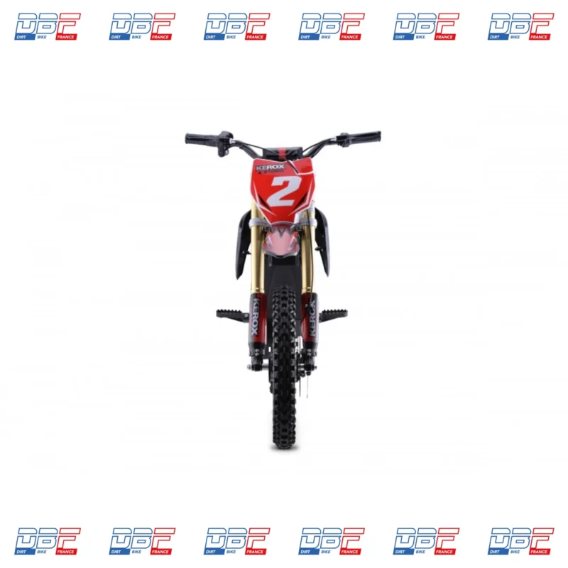 Pit Bike électrique 1300W enfant KEROX E-STORM ROUGE, Dirt Bike France - Photo N°8