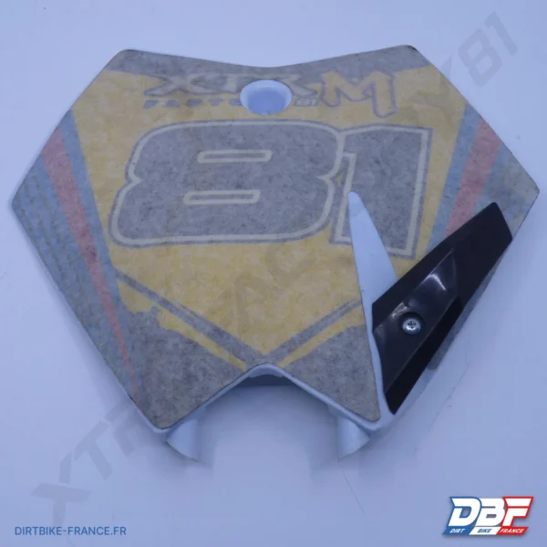 PLAQUE NUMERO AVANT DIRT BSE150CC, photo 1 sur Dirt Bike France