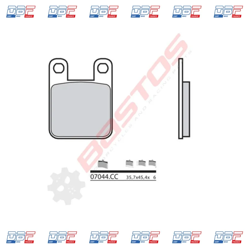 Plaquettes de frein BREMBO 07044CC, Dirt Bike France - Photo N°2