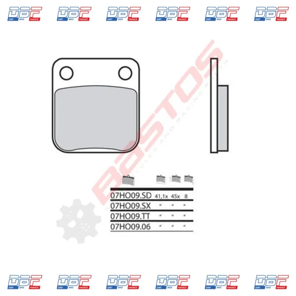 Plaquettes de frein BREMBO 07HO0906 Dirt Bike France photo 2