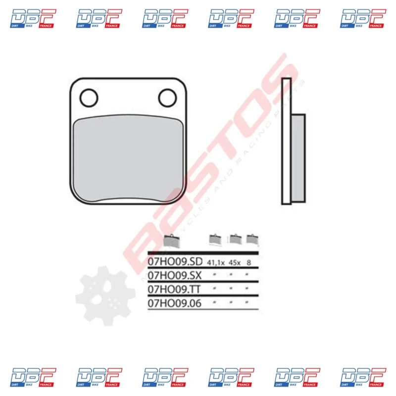 Plaquettes de frein BREMBO 07HO0906, Dirt Bike France - Photo N°2