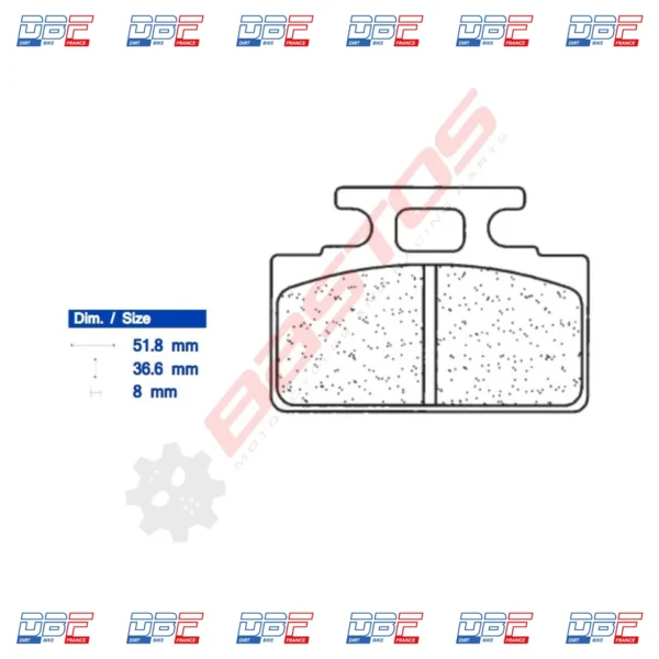 Plaquettes de frein CL BRAKES 2287S4 Dirt Bike France photo 2