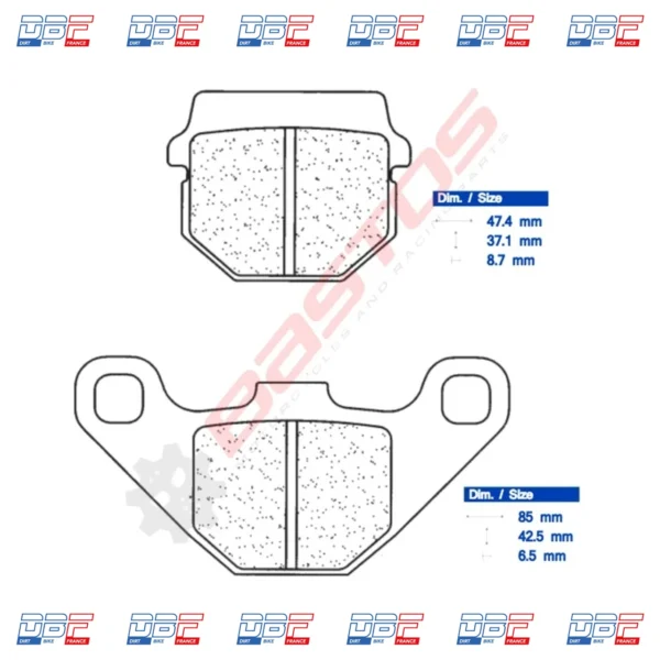 Plaquettes de frein CL BRAKES 2469MX10 Dirt Bike France photo 2