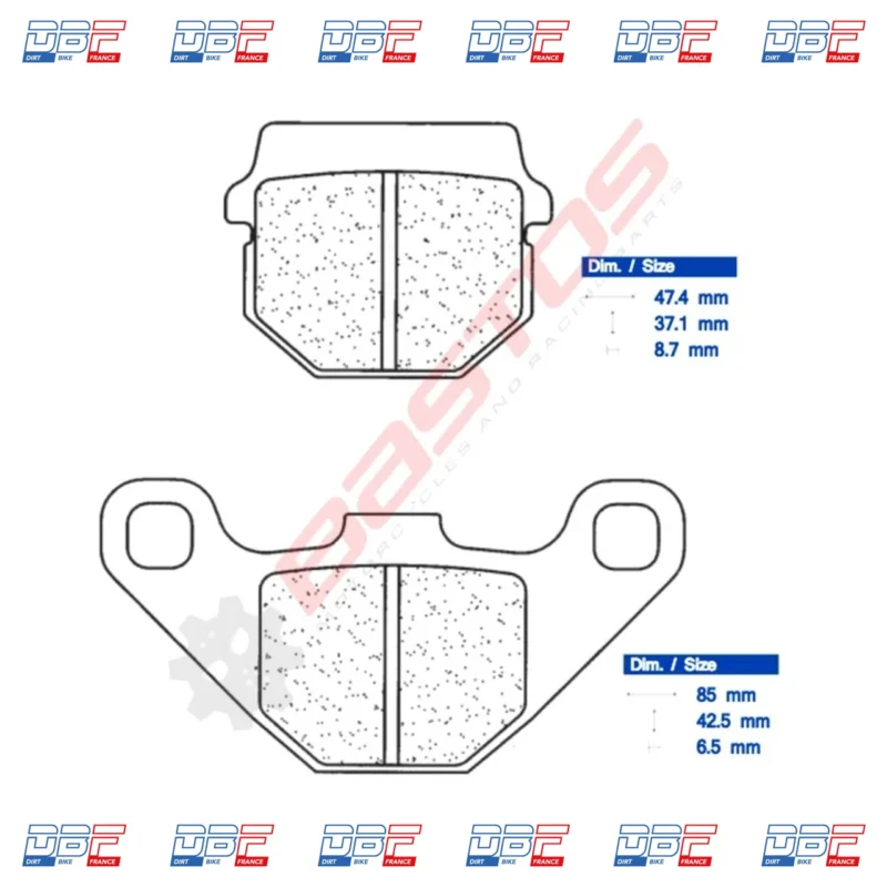 Plaquettes de frein CL BRAKES 2469MX10, Dirt Bike France - Photo N°2