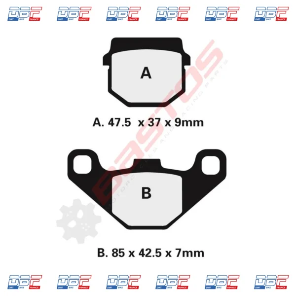 Plaquettes de frein NISSIN 2P-237GS Dirt Bike France photo 2