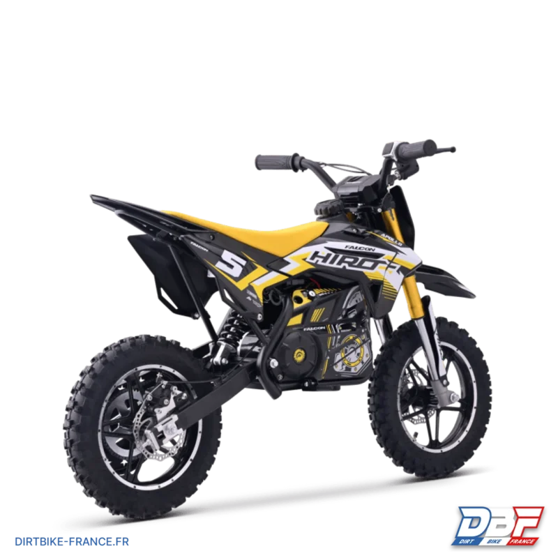 Pocket bike électrique enfant hiro falcon 550w Jaune, Dirt Bike France - Photo N°3