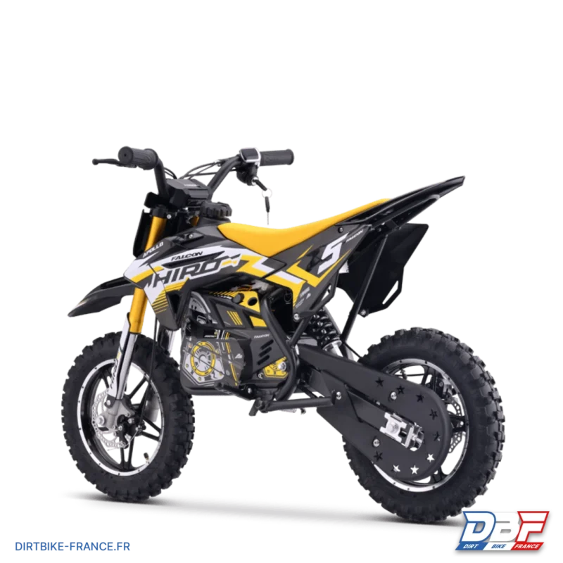 Pocket bike électrique enfant hiro falcon 550w Jaune, Dirt Bike France - Photo N°4