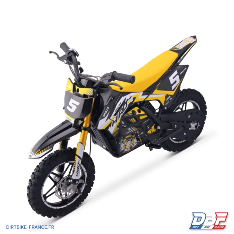 Pocket bike électrique enfant hiro falcon 550w Jaune, Dirt Bike France - Photo N°6