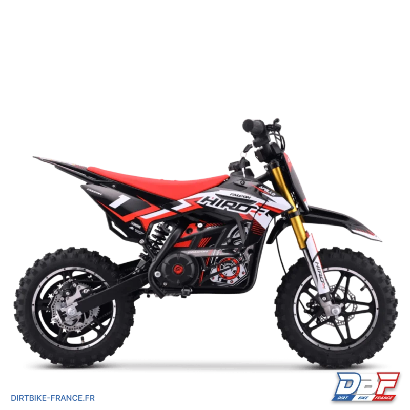 Pocket bike électrique enfant hiro falcon 550w Rouge, Dirt Bike France - Photo N°1
