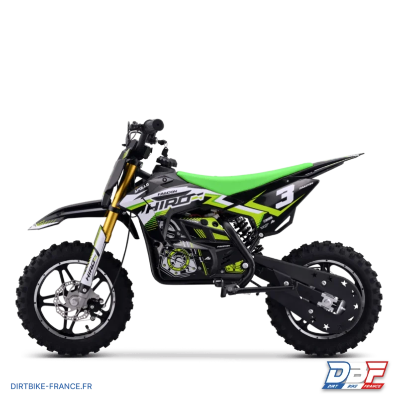 Pocket bike électrique enfant hiro falcon 550w Vert, Dirt Bike France - Photo N°5
