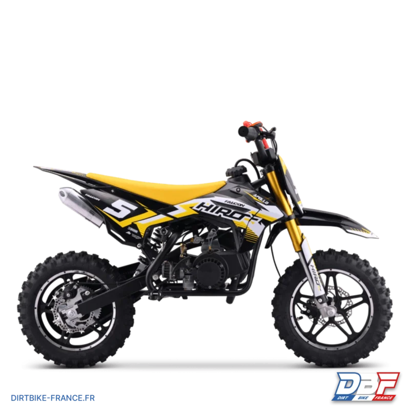 Pocket bike enfant hiro falcon 49cc Jaune, Dirt Bike France - Photo N°1