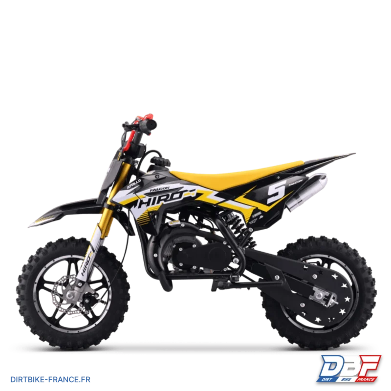 Pocket bike enfant hiro falcon 49cc Jaune, Dirt Bike France - Photo N°5