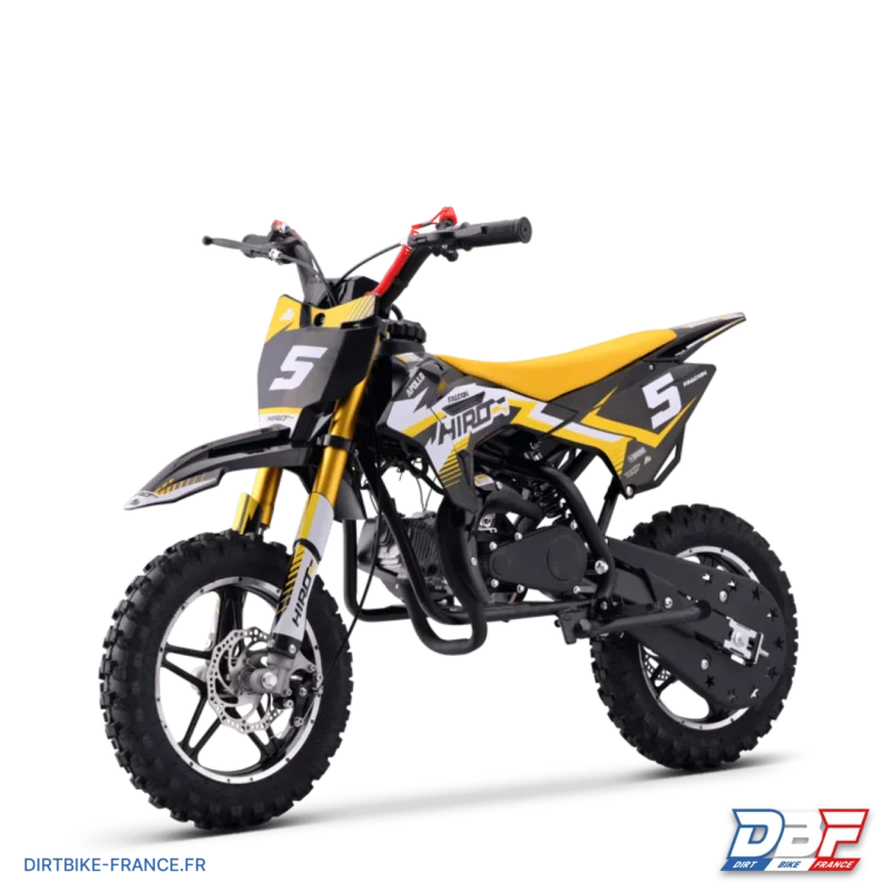 Pocket bike enfant hiro falcon 49cc Jaune, Dirt Bike France - Photo N°7
