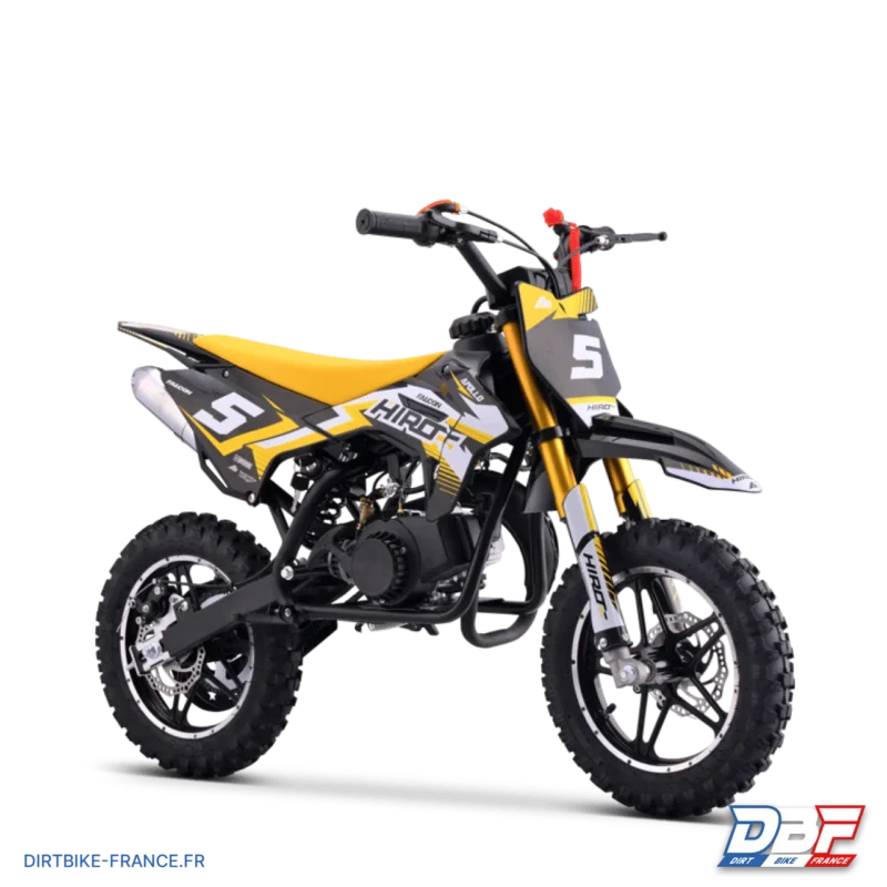 Pocket bike enfant hiro falcon 49cc Jaune, Dirt Bike France - Photo N°8