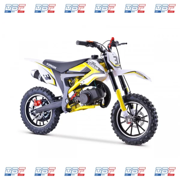 Pocket cross 50cc enfant KEROX Mico JAUNE Dirt Bike France