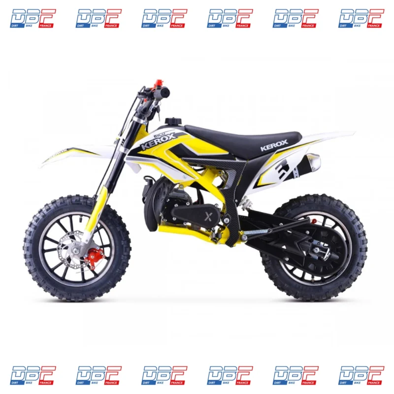 Pocket cross 50cc enfant KEROX Mico JAUNE, Dirt Bike France - Photo N°2