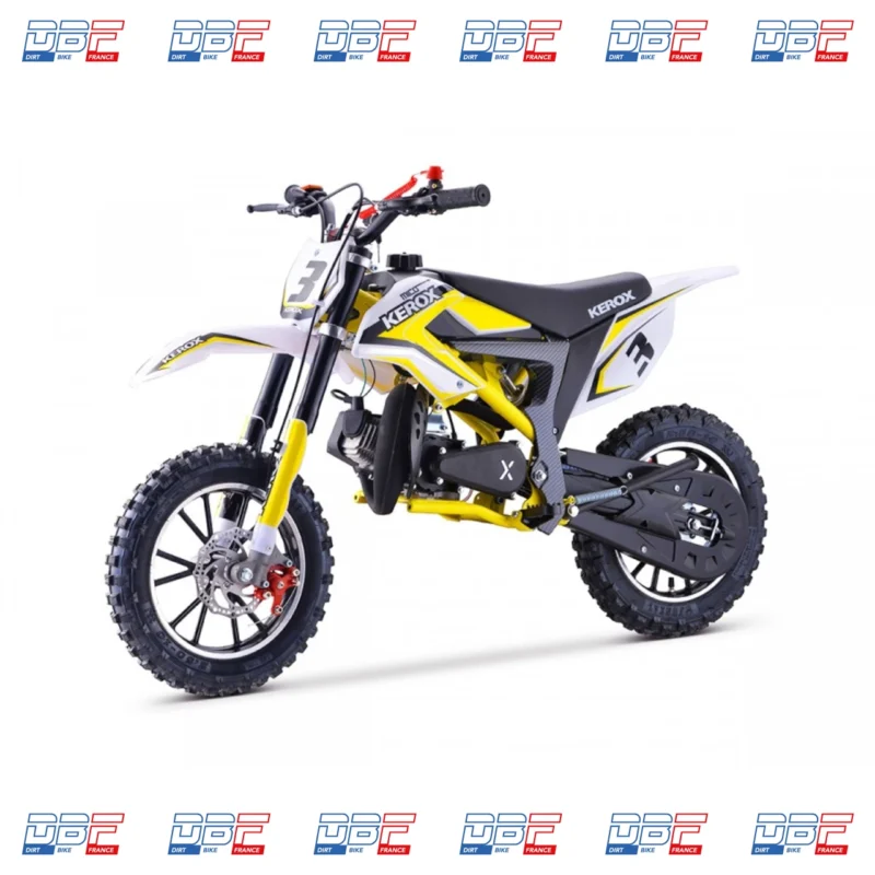 Pocket cross 50cc enfant KEROX Mico JAUNE, Dirt Bike France - Photo N°3