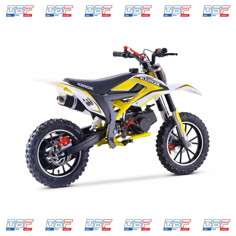 Pocket cross 50cc enfant KEROX Mico JAUNE, Dirt Bike France - Photo N°5