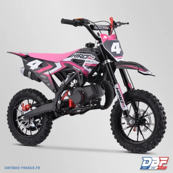 Pocket cross enfant hiro falcon 49cc 2024 Rose, photo 1 sur Dirt Bike France
