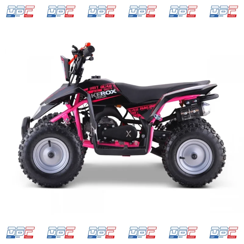 Pocket Quad 50cc Enfant KEROX Rock BW6 ROSE, Dirt Bike France - Photo N°4