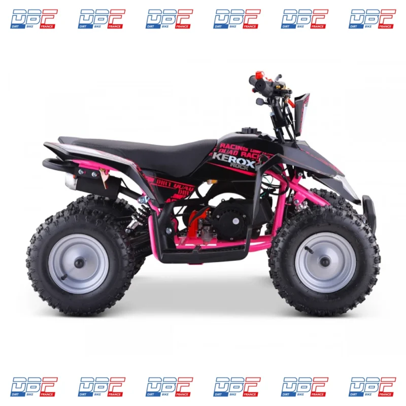 Pocket Quad 50cc Enfant KEROX Rock BW6 ROSE, Dirt Bike France - Photo N°7