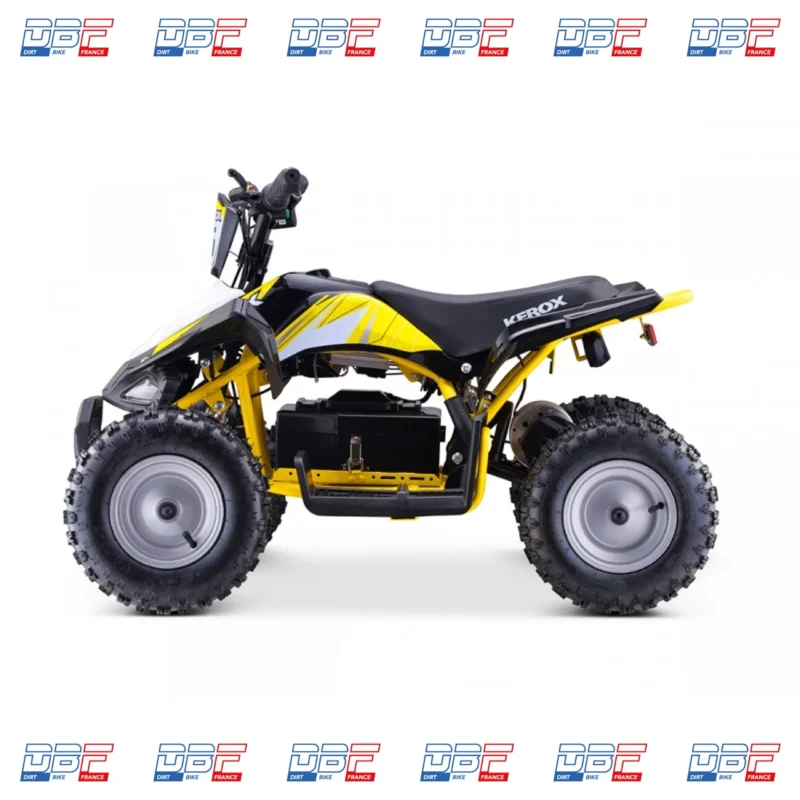 Pocket Quad électrique 800w enfant KEROX E-Rex BW6 JAUNE, Dirt Bike France - Photo N°3