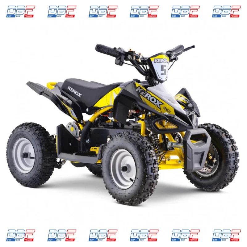 Pocket Quad électrique 800w enfant KEROX E-Rex BW6 JAUNE, Dirt Bike France - Photo N°7