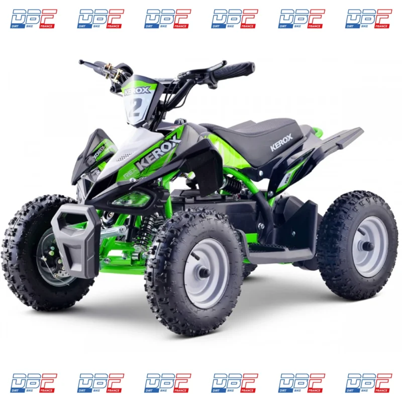 Pocket Quad électrique 800W enfant KEROX E-Rex BW6 VERT, Dirt Bike France - Photo N°3