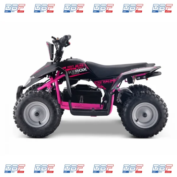 Pocket quad électrique 800w enfant KEROX E-Rock BW6 ROSE Dirt Bike France