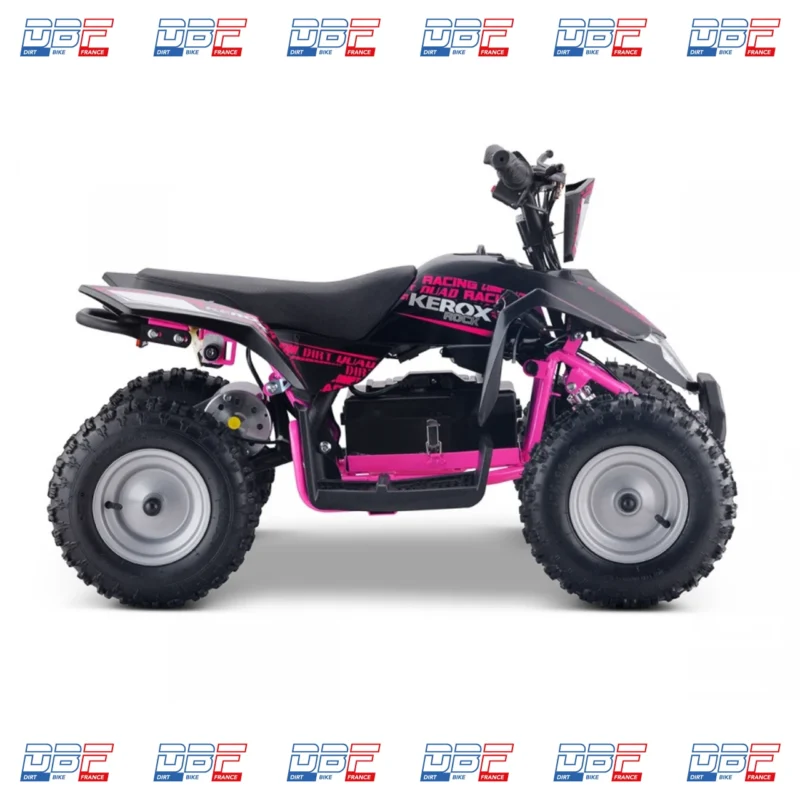 Pocket quad électrique 800w enfant KEROX E-Rock BW6 ROSE, Dirt Bike France - Photo N°3