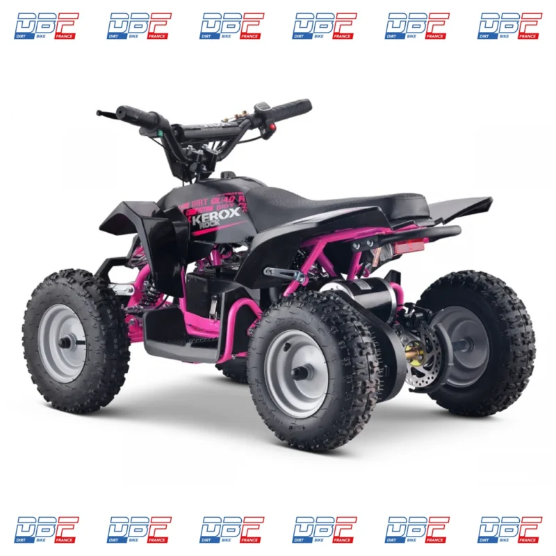 Pocket quad électrique 800w enfant KEROX E-Rock BW6 ROSE, Dirt Bike France - Photo N°5