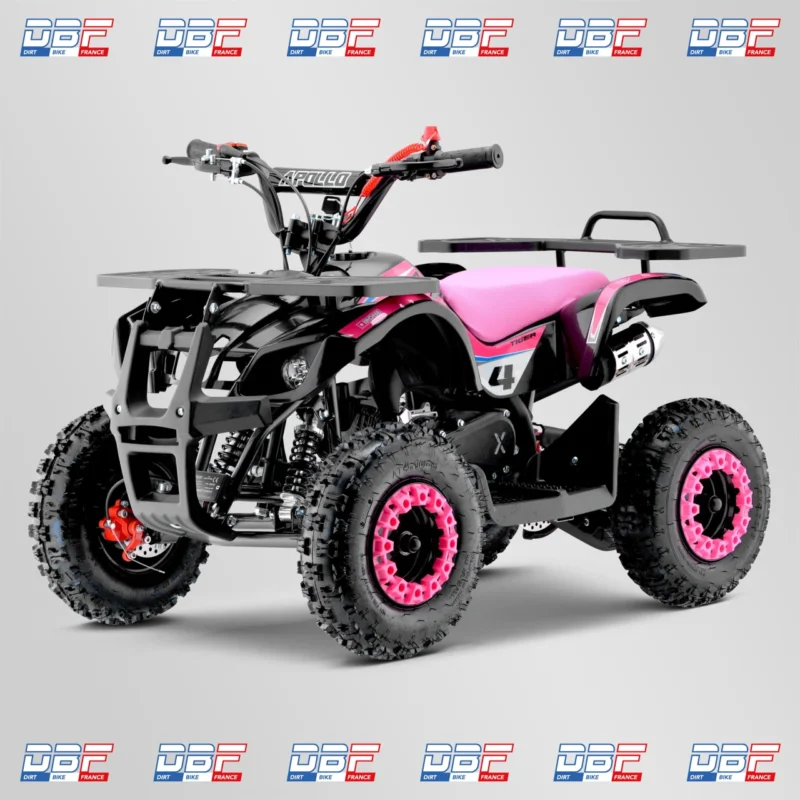 Pocket quad enfant 49cc apollo tiger 6″ 2023 Rose, Dirt Bike France - Photo N°2