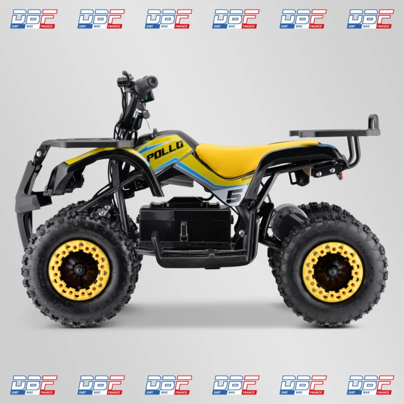 Pocket quad enfant electrique 800w apollo tiger 6″ 2023 Jaune, Dirt Bike France - Photo N°5