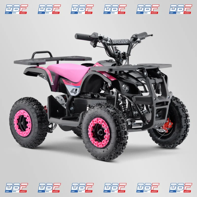 Pocket quad enfant electrique 800w apollo tiger 6″ 2023 Rose, Dirt Bike France - Photo N°1